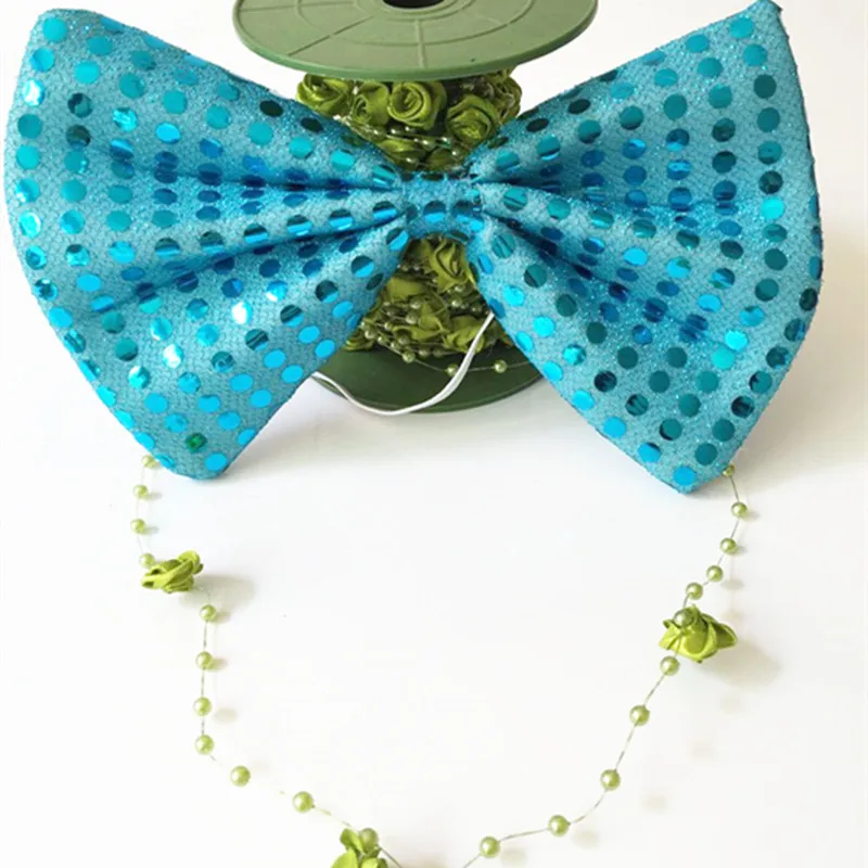 1 шт. Рождественский галстук бабочка в виде клоуна с блестками головная повязка