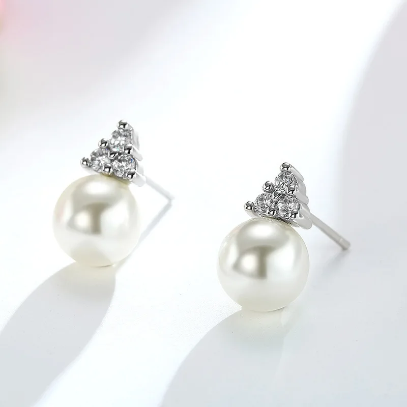 Оптовая продажа серьги ювелирные изделия Модные Корона жемчужное крепление