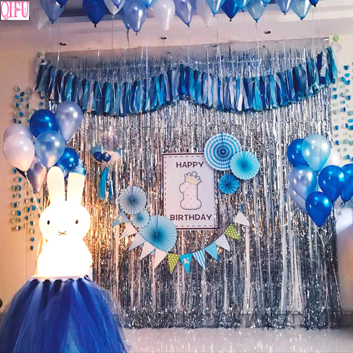 QIFU вечерние фоны с днем рождения Розовые Настенные свадебные для фотографии