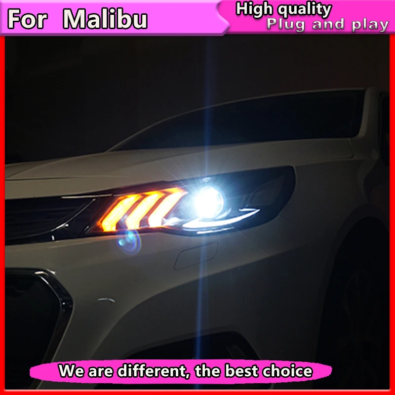 

Car Styling headlights Assembly For 2016-2018 Chevrolet Malibu LED headlight LED DRL Hid Bi Xenon Beam Lens Dynamic turn signal