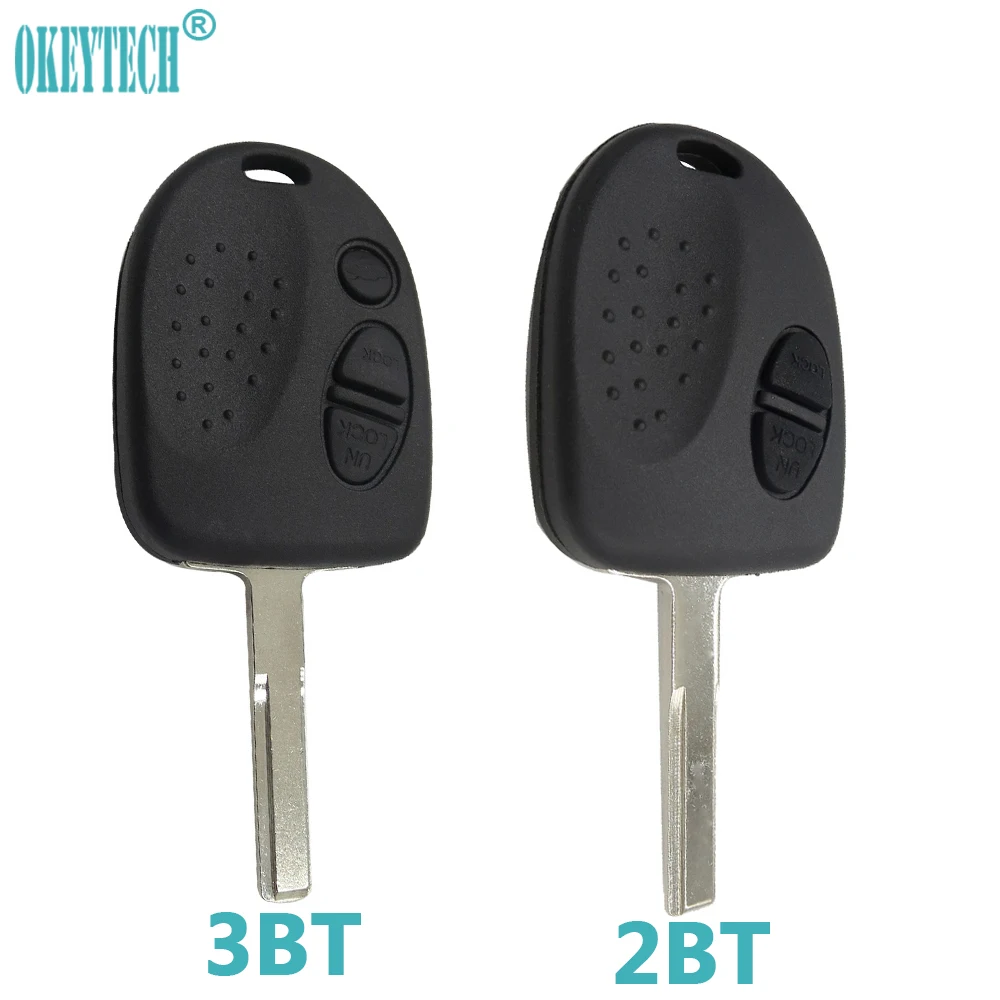 OkeyTech для Chevrolet Uncut Blade Fob чехол автомобильного ключа 2/3 кнопки пустая оболочка