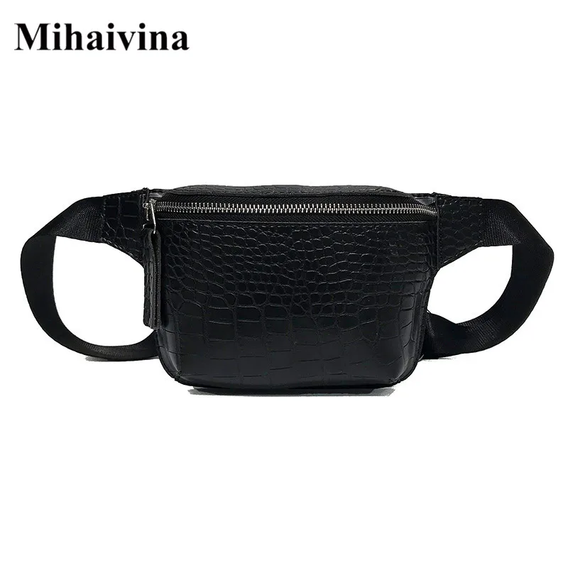 

Mihaivina Alligator Leather Fanny Packs For Women Belt Bag Vintage Waist Pack Phone Pouch Bag Female Chest Handbag Zipper Wallet