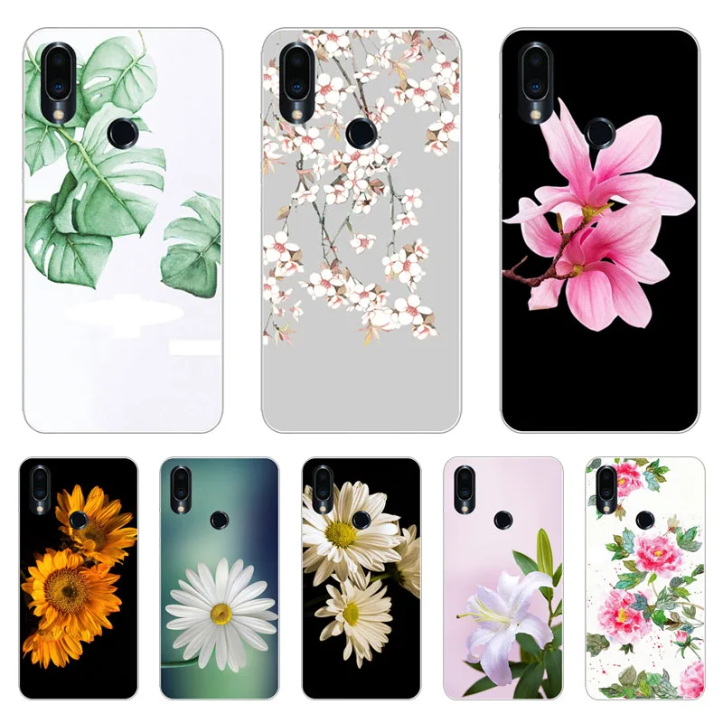 Meizu note 9 Case Silicon Colorful petals Painting Soft TPU Back Cover for note9 Phone shell Coque Funda |