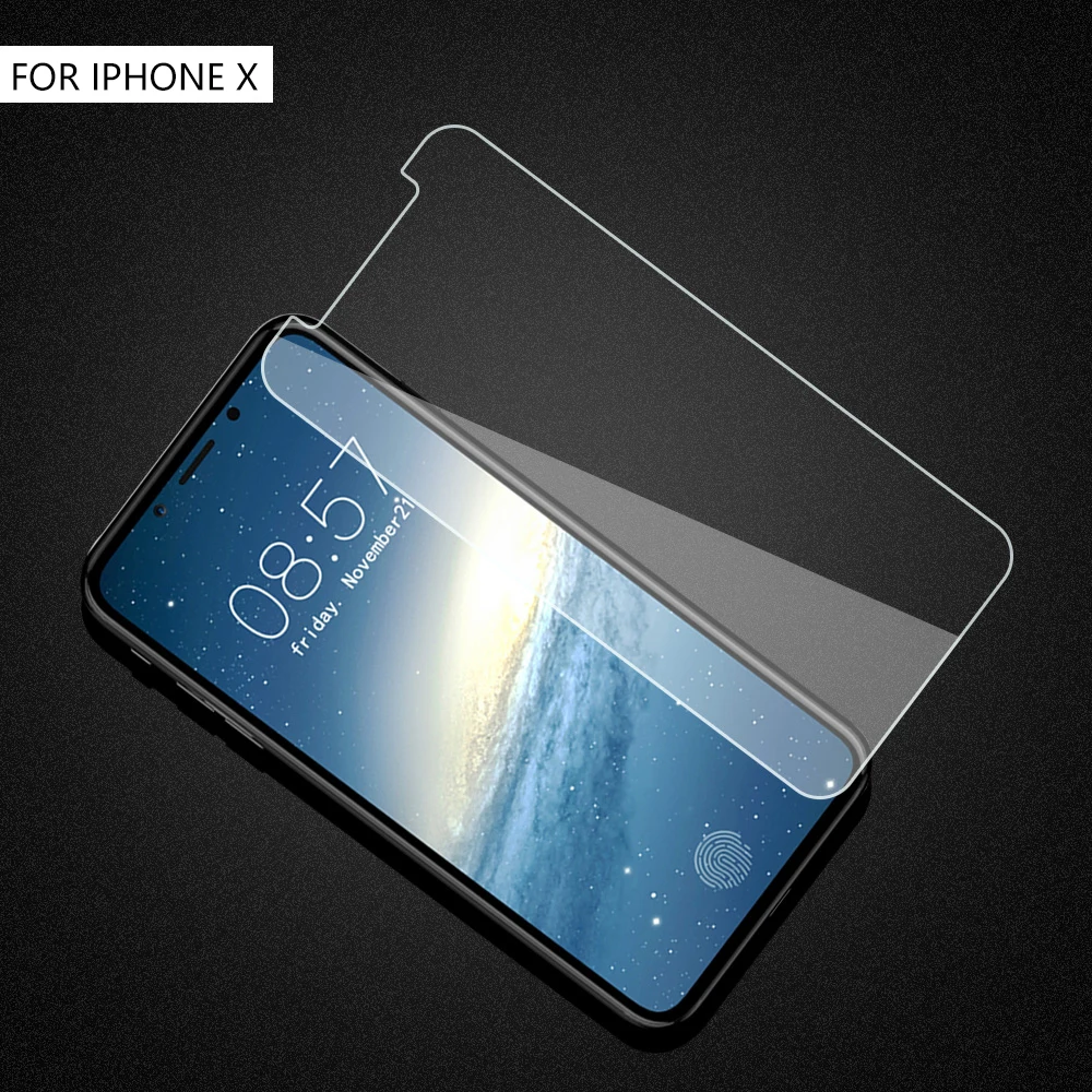 100 шт. взрывоупорное 9H закаленное стекло для защиты экрана iPhone 12 12promax xs max xr x 6/6s/7