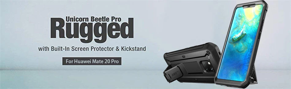 For Huawei Mate 20 Pro Case LYA-L29 SUPCASE UB Pro Heavy Duty Full-Body Rugged Case with Built-in Screen Protector& Kickstand