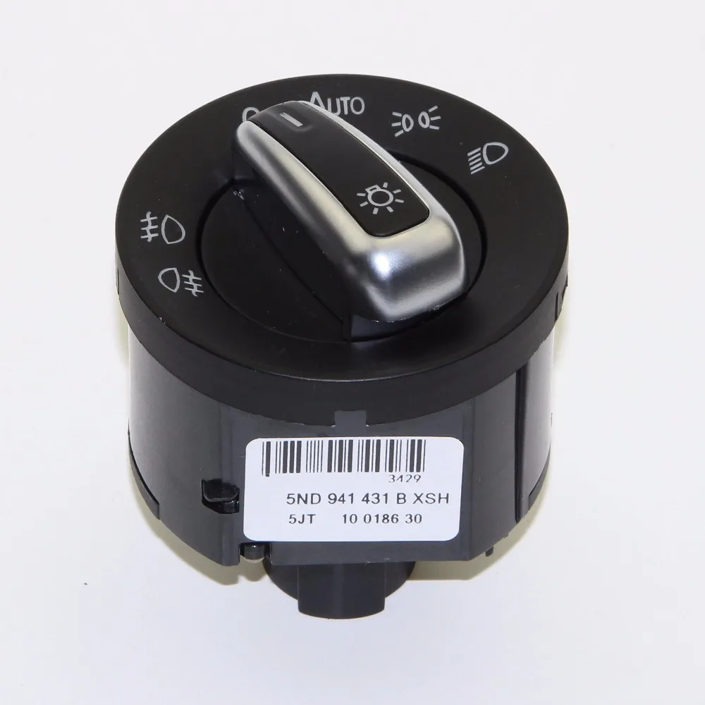 OEM хромированный переключатель переднего света для VW Jetta Golf MK5 MK6 Passat B6 3C Tiguan кролик