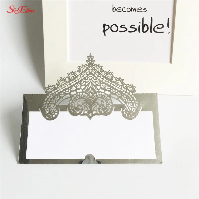 10 шт. лазерная резка Свадебная вечеринка стол имя гостя место карты день рождения