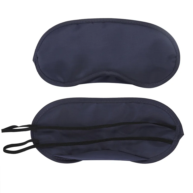 navy blue Мужская и женская маска для сна с повязкой на глаза, полиэфирное покрытие для глаз, 100 шт,, спальная маска для сна, для путешествий, покрытие для глаз, кофе - Цвет: navy blue