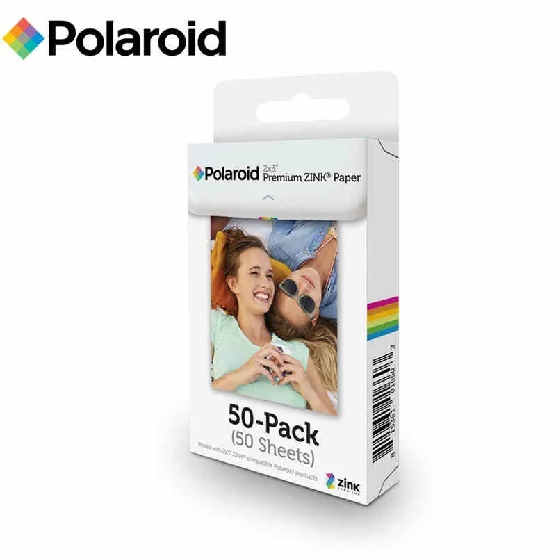 Polaroid Instax 2x3 дюйма Премиум ZINK пленка фотобумага двойная упаковка 20/50 листов для Snap Touch Z2300 SocialMatic мгновенный принтер - Цвет: 50 Sheets