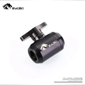 BYKSKI переключатель водяного клапана Двойная Внутренняя G14 резьба двойная Женская пластиковая ручка система охладителя воды Компьютерные аксессуары установка