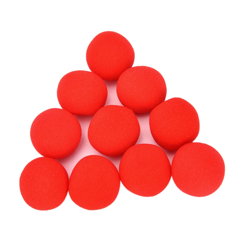

1Pcs Finger Magic Props Soft Red Sponge Ball Close-UP Street Classical Illusion Stage Comedy Tricks 4.5cm