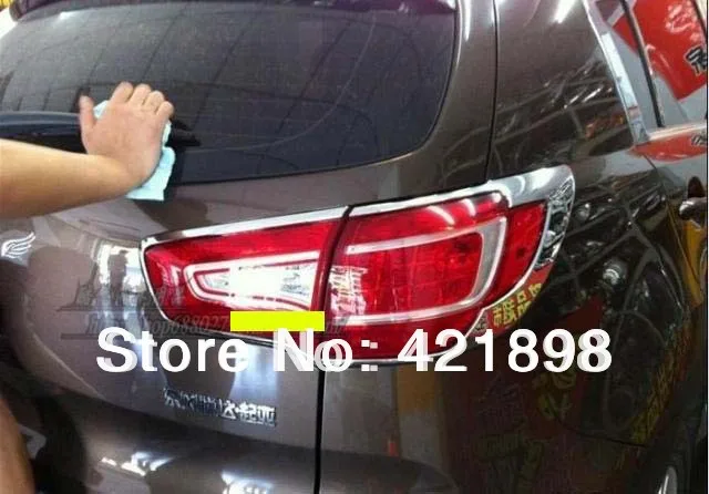 4 шт. хромированные крышки задсветильник фонарей ABS для Kia Sportage 2010 2011 2012 2013 2014 2015|trim