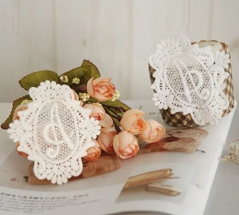 Оптовая продажа Бесплатная доставка тканевая паста с надписью украшение из