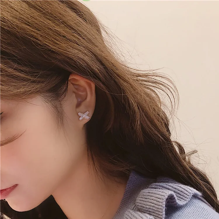 Новые модные женские корейские серьги гвоздики в форме звезды ТВ х