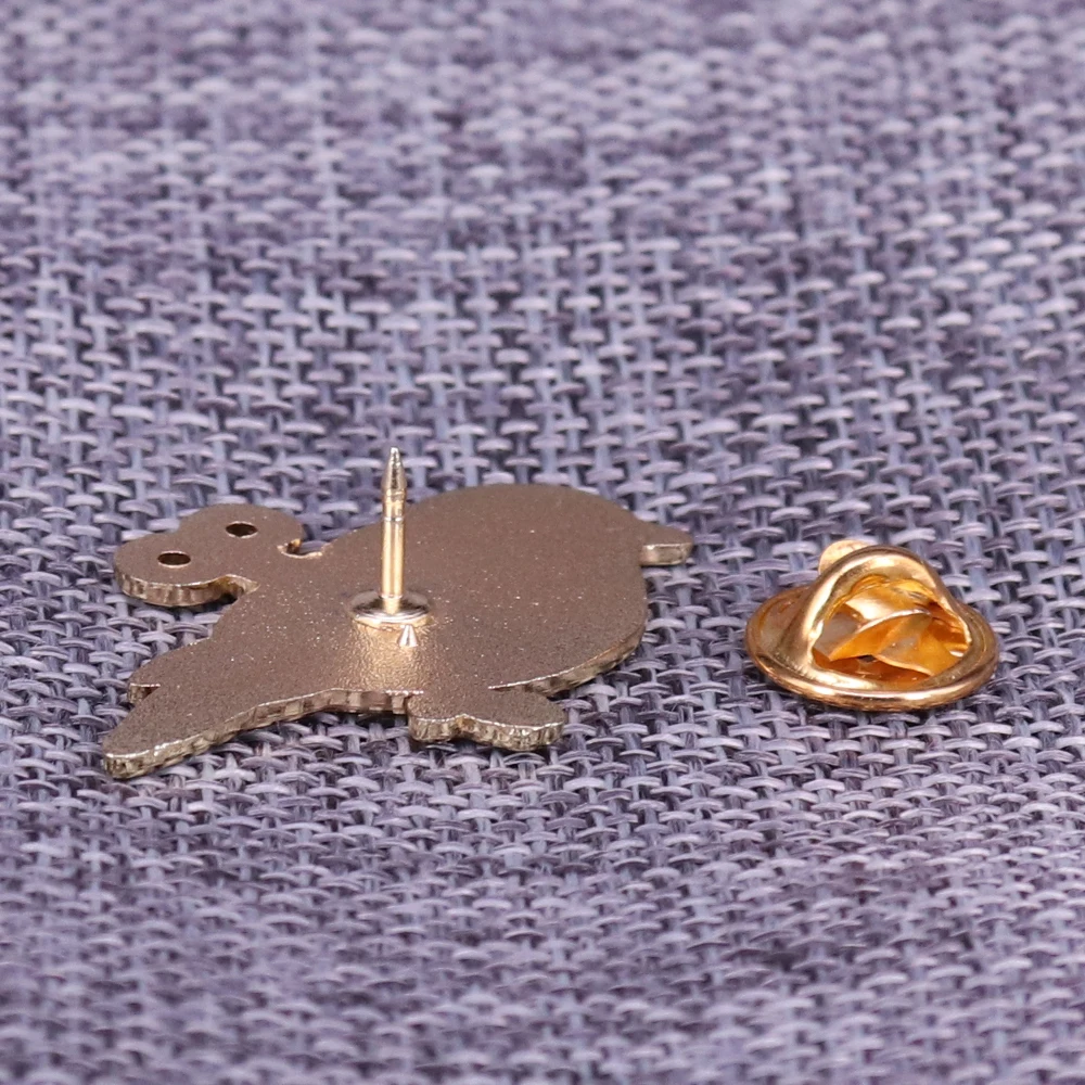 Птица жесткий эмалированная брошь кнопка|Броши| |