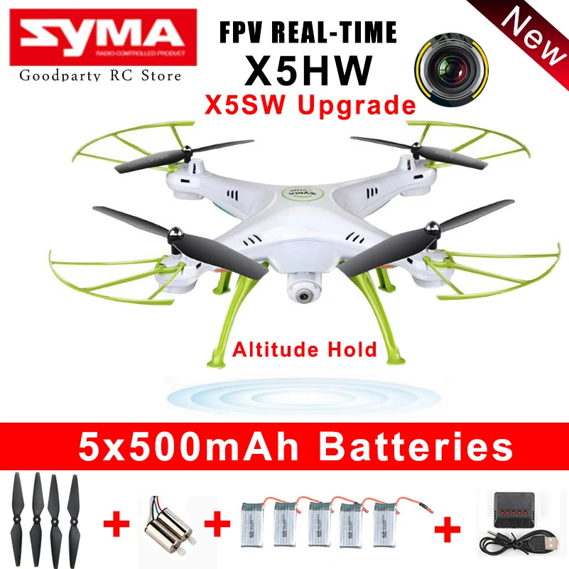 SYMA Drone с Камера HD Wifi FPV селфи дроны Квадрокоптер Радиоуправляемый вертолет Дрон