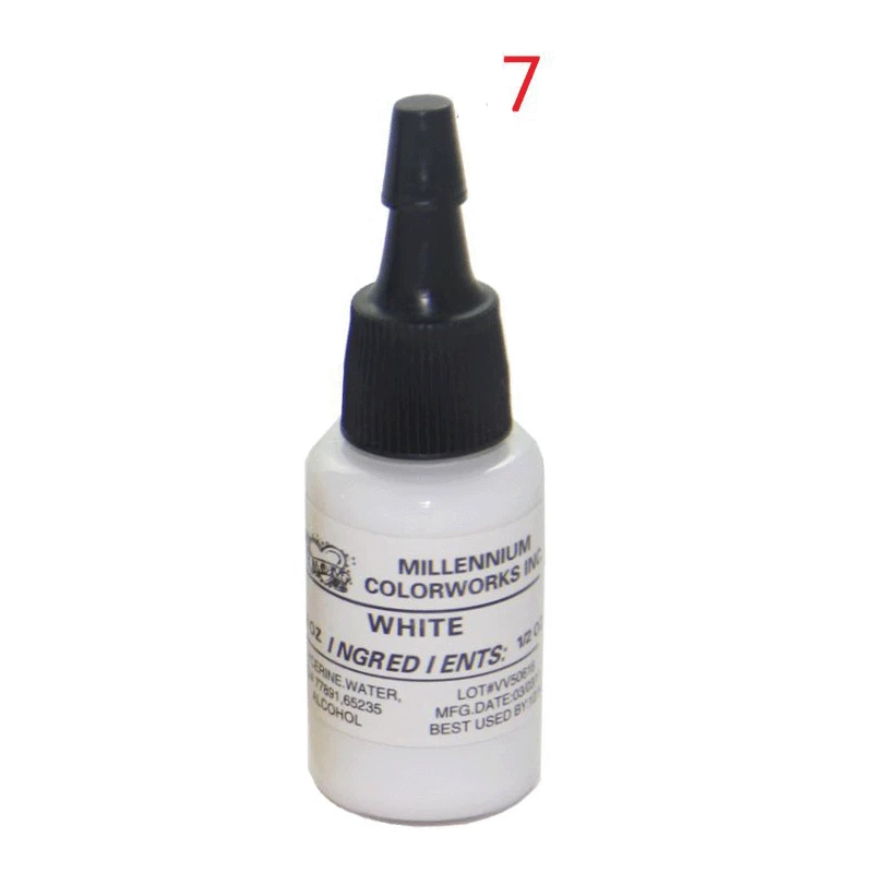 

5pcs permanent makeup pigment tattoo color ink sets 15ml/bottle WHITE