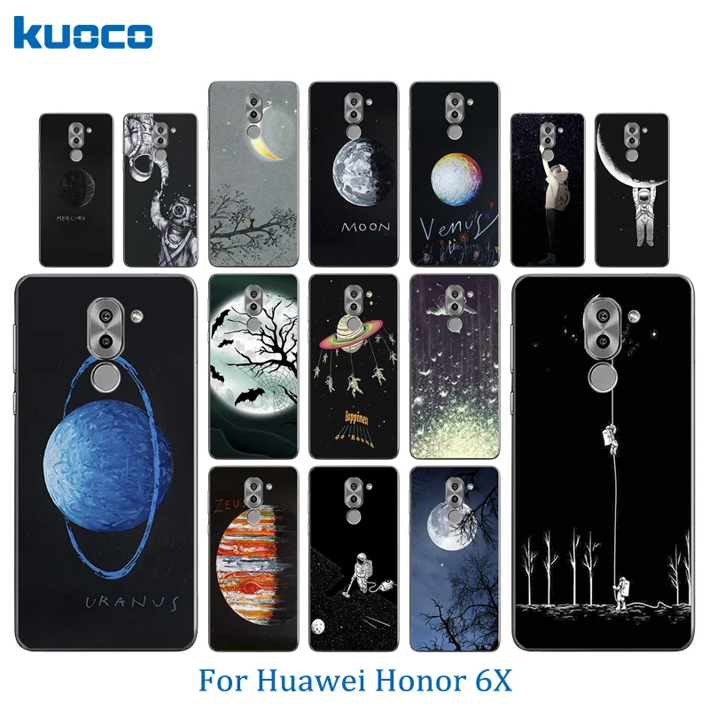Чехол для телефона Huawei Honor 6X Мягкая силиконовая задняя крышка рисунок