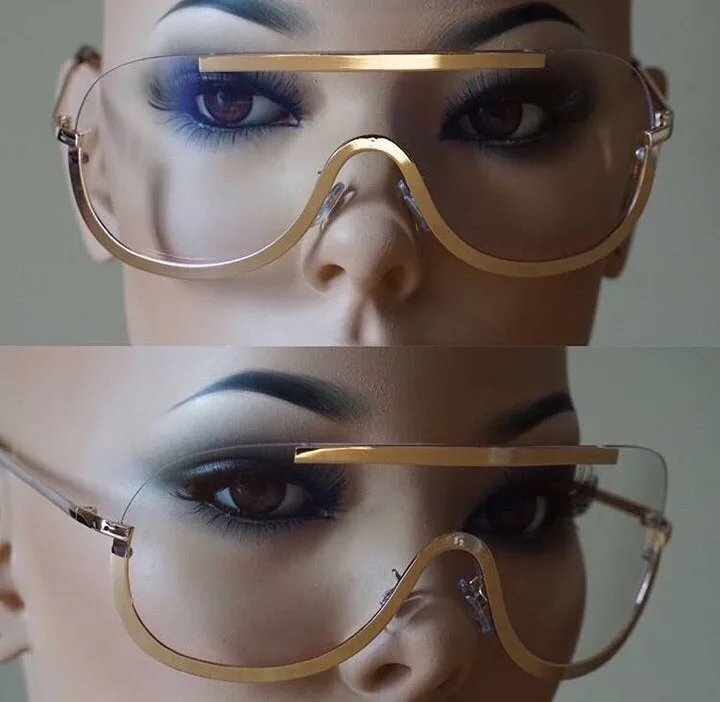 IMAKEFASHION 2017 оверсайз солнцезащитные очки для женщин большой экран люкс JWW236|oversized