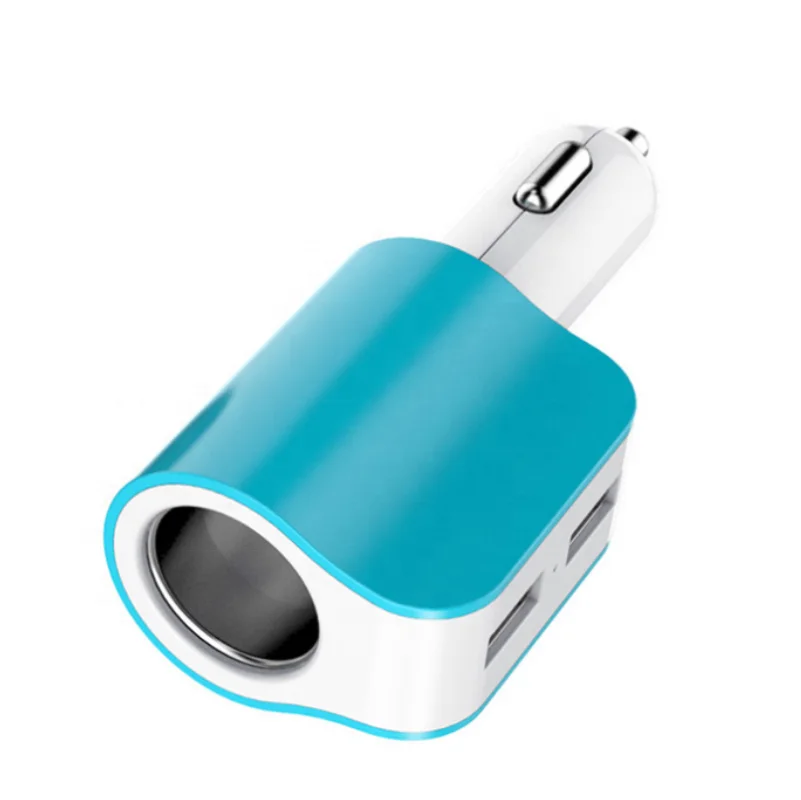 Микро автомобильное зарядное устройство 12 В 2 USB 3.1A односторонний прикуриватель
