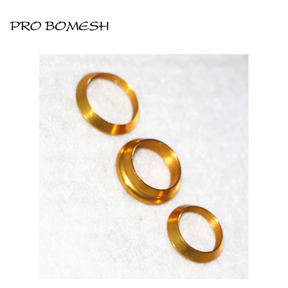 Pro Bomesh, 13 шт./лот, алюминиевое Контактное кольцо для проверки обмотки, декоративное кольцо, обрезное кольцо, сделай сам, удочка, компонент, аксессуар, разные размеры, разные цвета