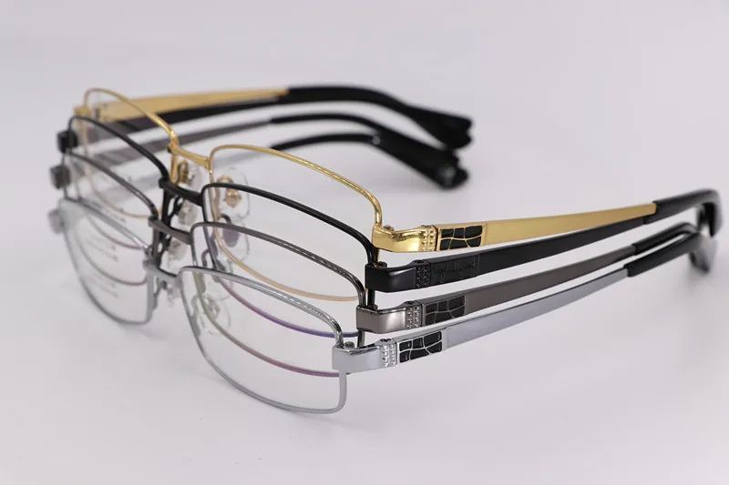 Оправа для очков Мужская из чистого титана брендовая оптическая оправа чтения