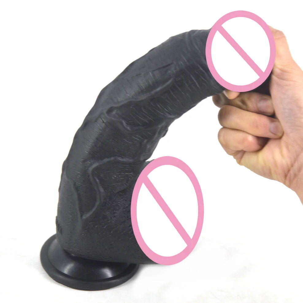 Большой фаллоимитатор FAAK черный огромный на присоске искусственный пенис