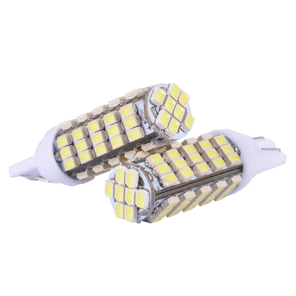 AutoEC 10x68 светодиодный 68smd 68 SMD 1206 светодиодный W5W 194 927 161 автомобиля клиновидные боковые светильник лампы для номерного знака светильник s# LB10