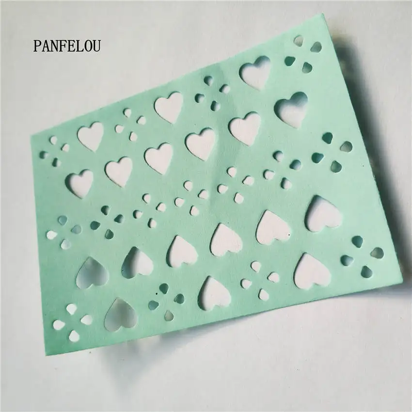 PANFELOU панели в форме сердца металла ремесло бумаги высечки Скрапбукинг/DIY