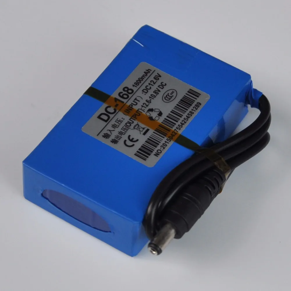 UNITEK 12V перезаряжаемый комплект литий ионных батарей 1800mah полимерная литиевая