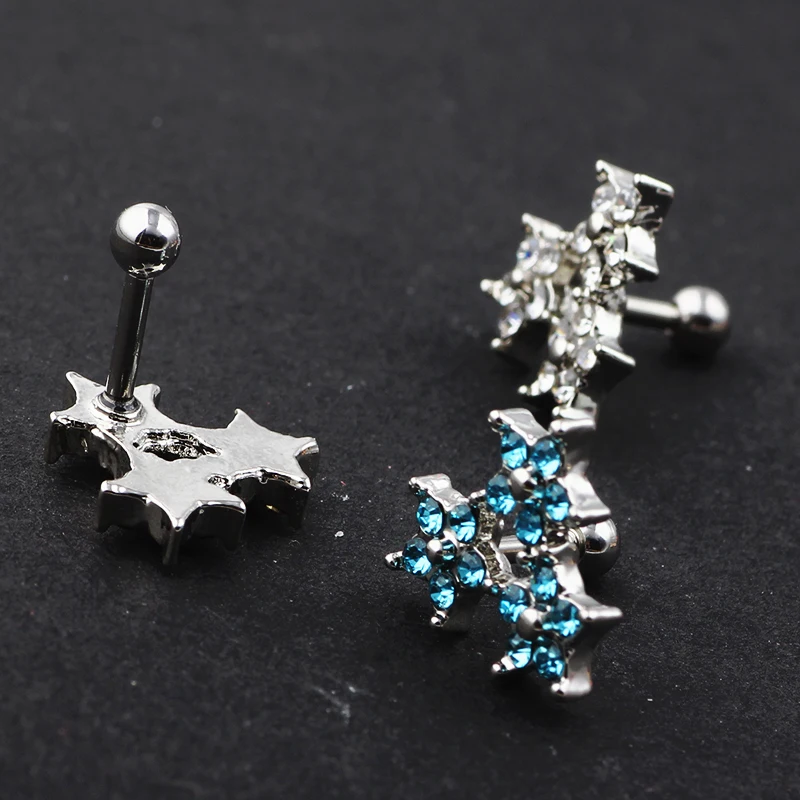 JUNLOWPY золотые новые серьги гвоздики для ушей Degsin хрящи пирсинга Tragus Helix 16 датчиков