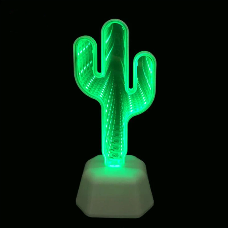 3d лампа в виде фламинго тоннеля зеркальный ночник с бездном светодиодная на