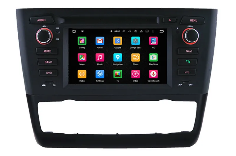 Автомобильный DVD плеер Android 8 0 для BMW 1 серии E81 E82 E87 E88 с GPS навигацией Радио BT USB SD AUX