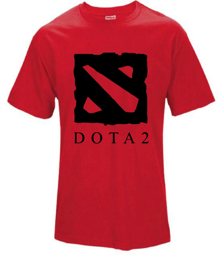 Топы корректирующие футболки Мужская футболка Повседневная рубашка/Dota 2 для