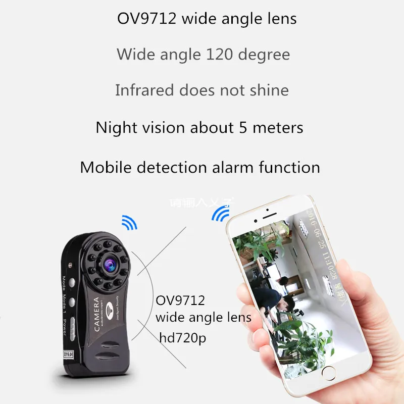 Мини камера ночного видения невидимая ультра маленькая высокая четкость