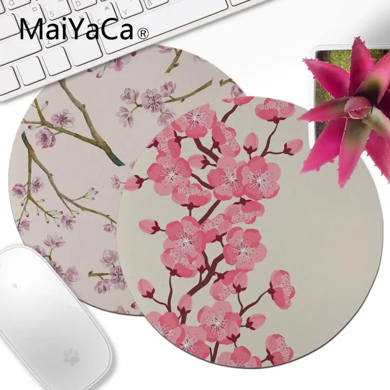 MaiYaCa Peach Blossom pattern Gamer Speed Mice розничная продажа маленький резиновый коврик для мыши
