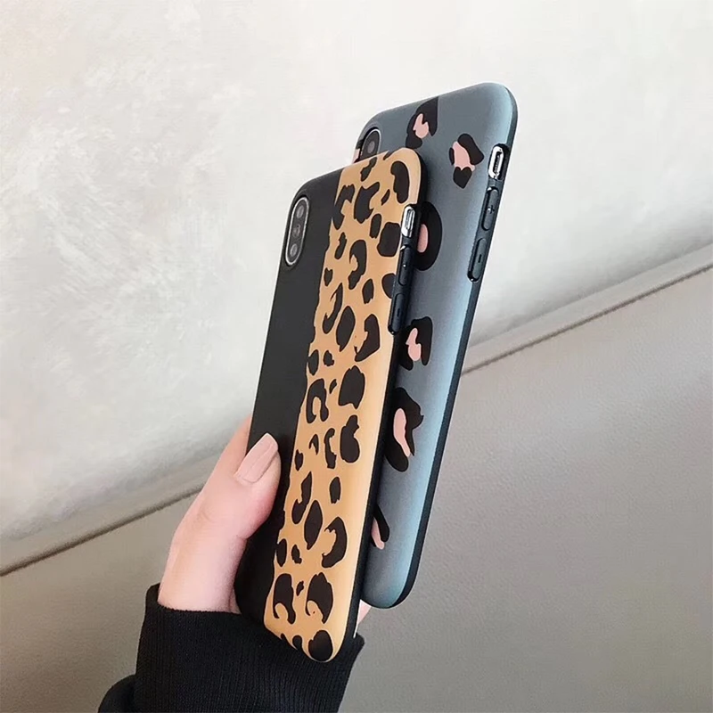 Hoomall леопардовые Чехлы для Iphone 7 8 Plus Гладкий силиконовый защитный чехол iphone X XS Max