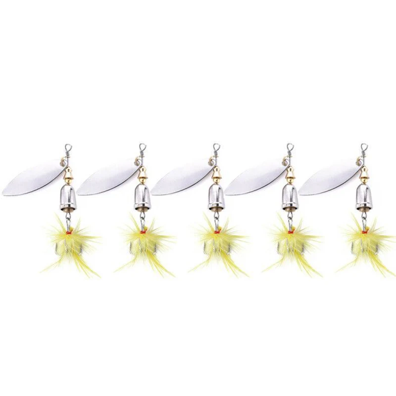 Металлические Спиннеры для рыбной ловли блесна с пером 6 г приманка морской