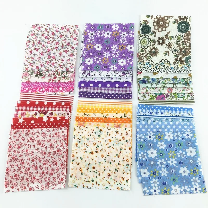 Booksew хлопковая ткань Patchworks 120 шт./лот 30 стилей квилтинг метр Швейные игрушки жир четверть мини очаровательный пакет 5 см X 5 см