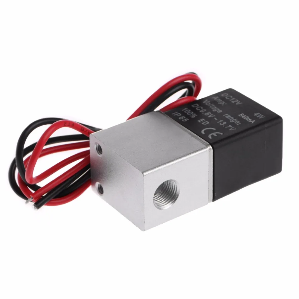 

Normally Closed Solenoid Valve 12V DC 1/8" w/Wire For Water Air Gas