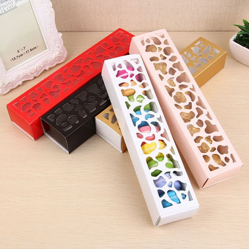 Новый DIY 10 шт 25 5*6*4 см Красивая с полым окном 4 вида цветов шоколадная упаковочная