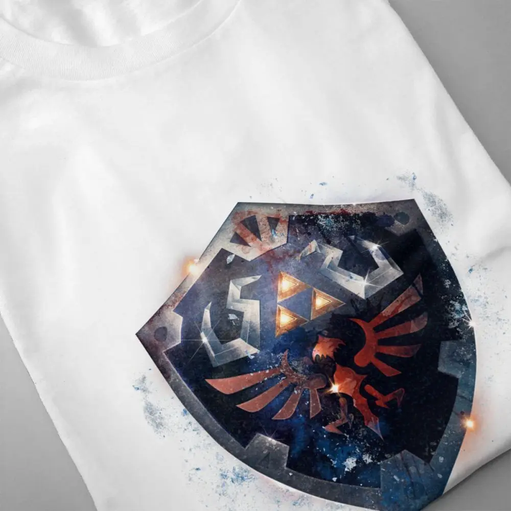 Link Tees легенда о Зельде Футболка мужская Epic Shield футболка Ретро поло o-образным