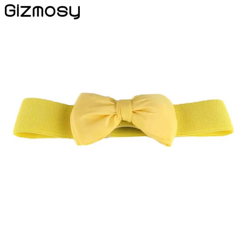 Gizmosty 1 шт. Для женщин Harajuku с кружевами С поясом пояса бантом Эластичный Лук