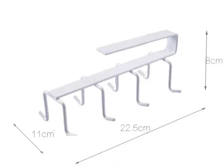 A1 Iron nail rack hook kitchen cabinet partition nail cup holder mounted on the shelf at the bottom of the frame LU50211