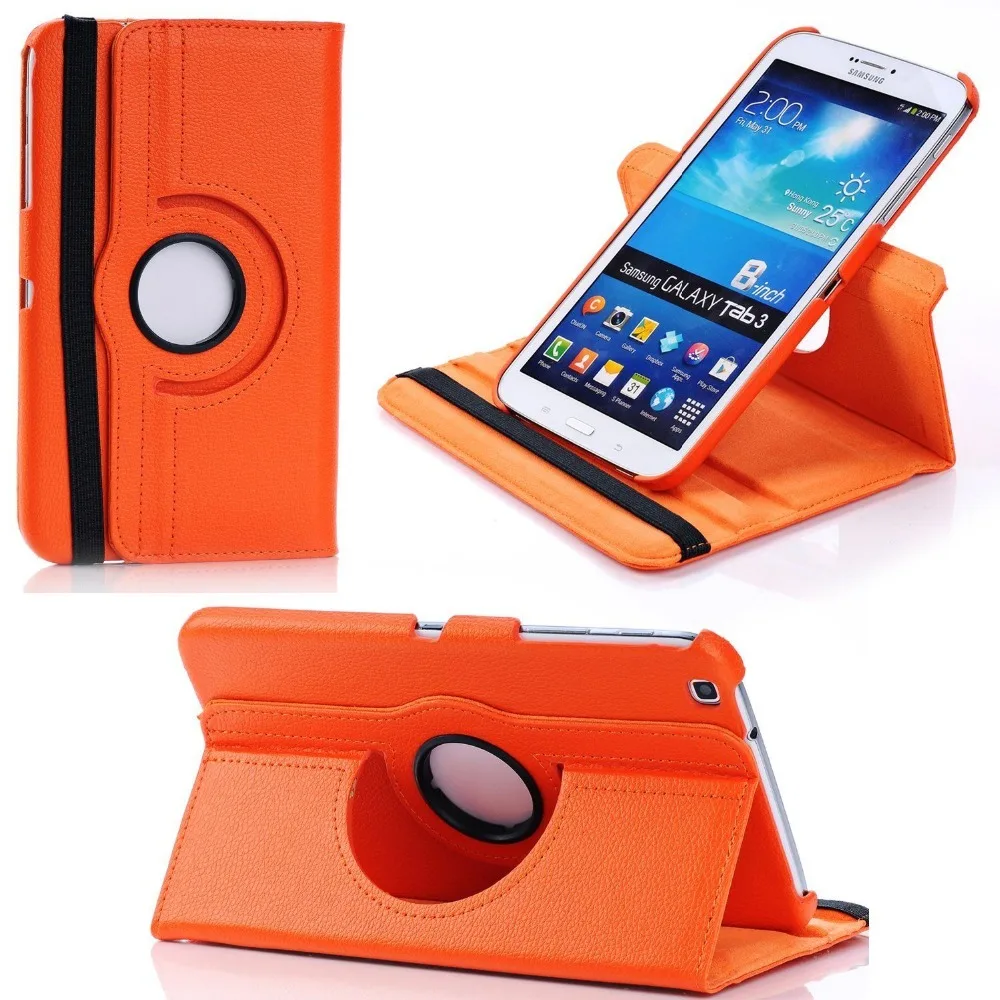 Чехол для Samsung Galaxy Tab 3 8 &quot360 Вращающийся чехол из искусственной кожи 0 T310 T311 T315 SM