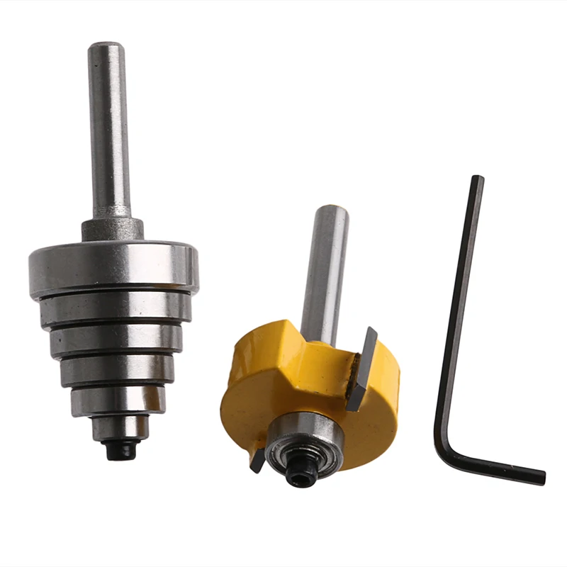 2 шт./компл. твердосплавные фрезерные биты Rabbet 1/4 &quotхвостовик с 6 регулируемыми