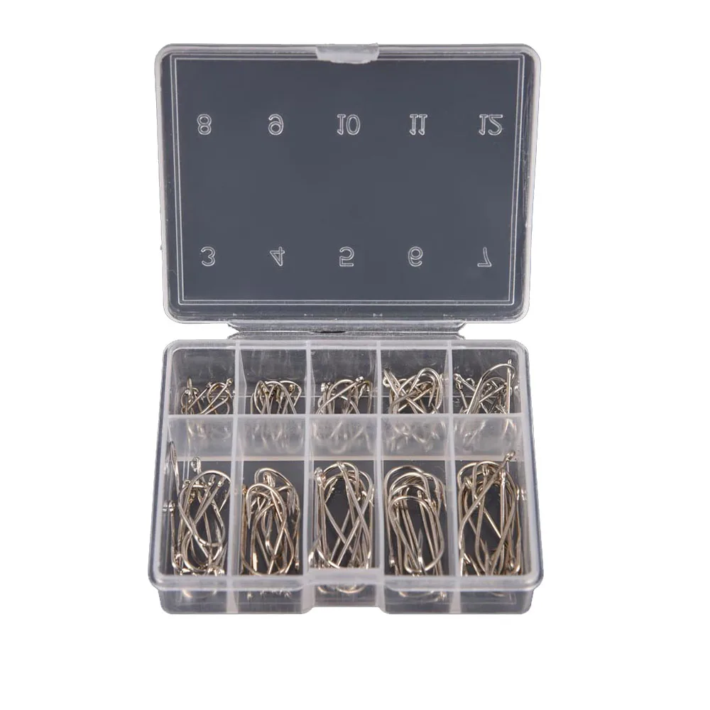 2 коробки/Набор 90 шт./кор. стальной рыболовный крючок Мормышка рыболовные крючки с