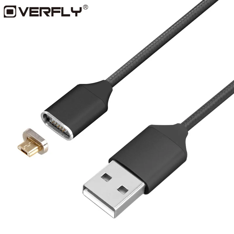 Кабель Micro USB Магнитный кабель 1 м Быстрая зарядка нейлоновые плетеные кабели для