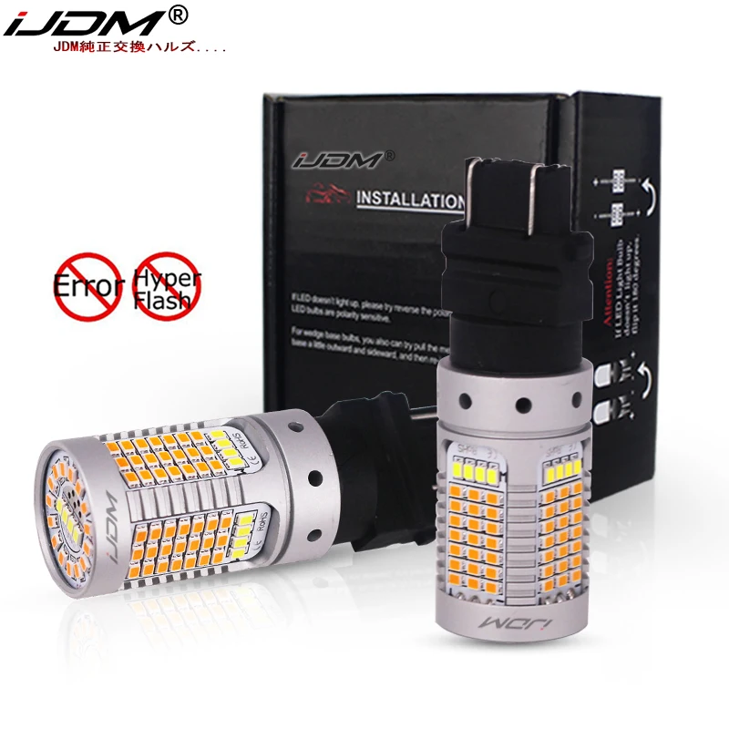 IJDM нет Hyper Flash 21 Вт 3157 светодиодный Canbus P27/5 P27/7 Светодиодный переключатель