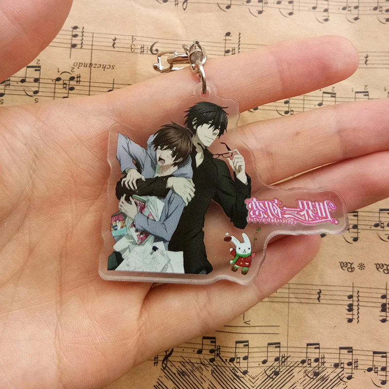 Брелок для ключей с подвеской Fujoshi Anime Keychian Sekai ichi Hatsukoi Onodera Ritsu Takano Masamune Doubleside 1 шт. 6